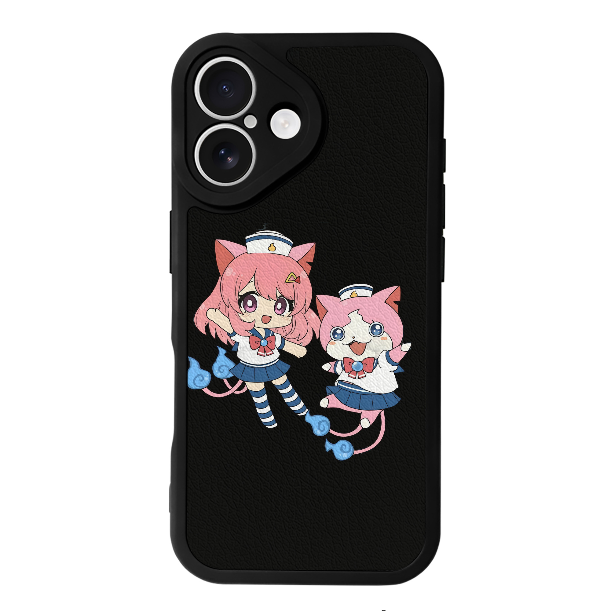 （画像用） 妖怪ウォッチ Yo-kai Watch 【iPhone 16シリーズ対応】シリコンスマホケース（レザー調） 材質：シリコン